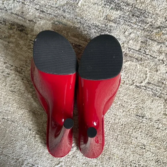 Red Pleaser Heels - Picture 3 of 5